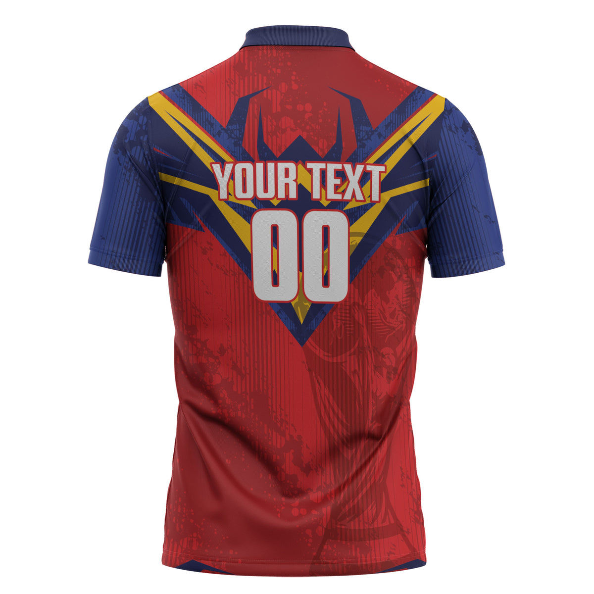 Custom Spain World Football 2026 Zipper Polo Shirt La Roja 2nd Champion Proud