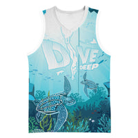Personalized Dominica Freediving Basketball Jersey Leatherback Sea Turtle Ocean Style