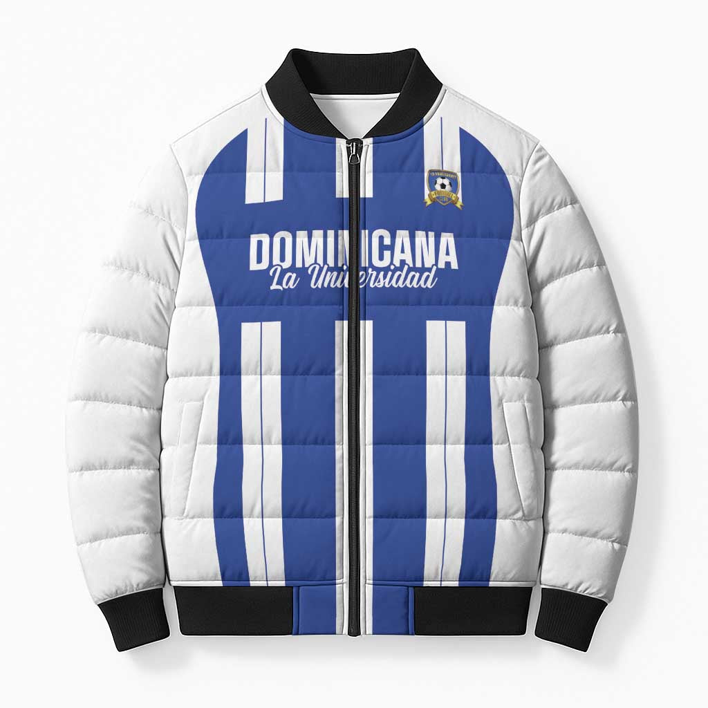 Universidad Dominican Republic Football Custom Bomber Puffer Jacket 2025 Go Champions - Wonder Print Shop