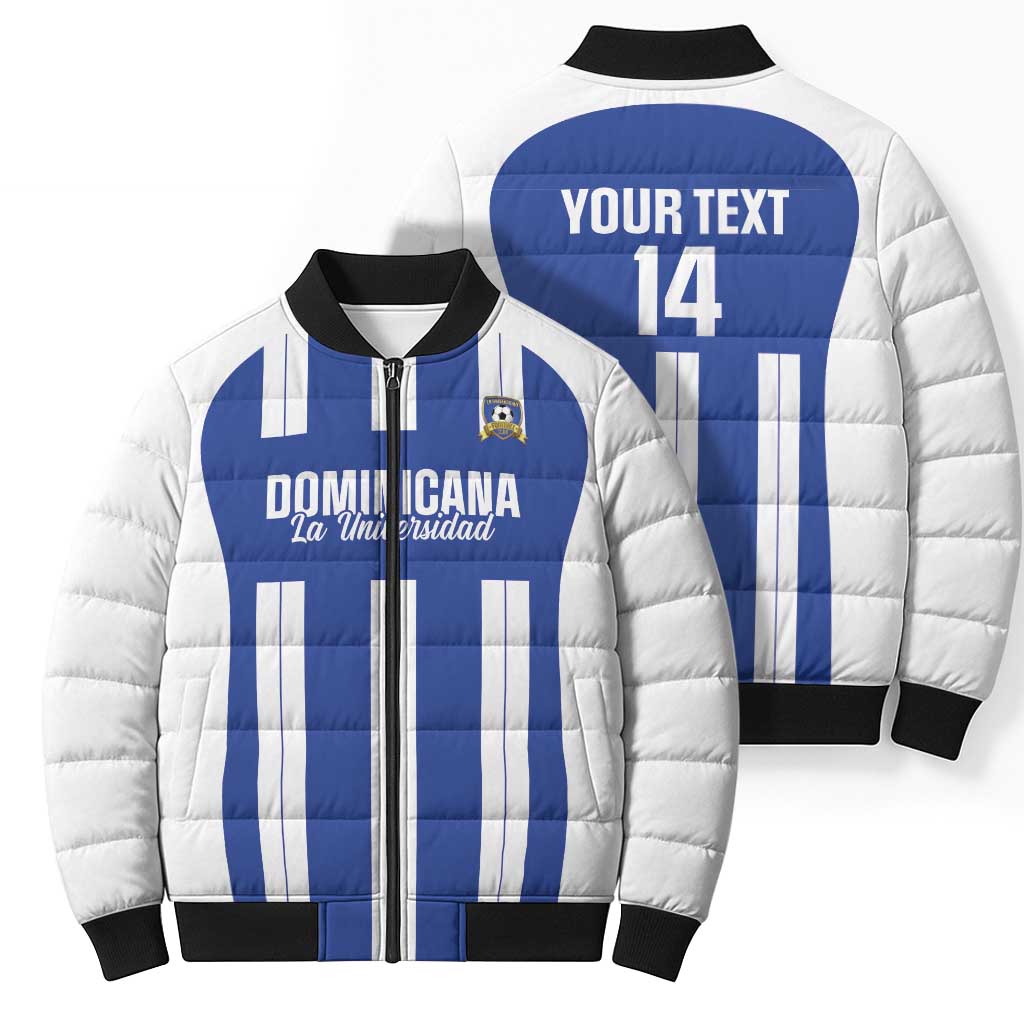 Universidad Dominican Republic Football Custom Bomber Puffer Jacket 2025 Go Champions - Wonder Print Shop