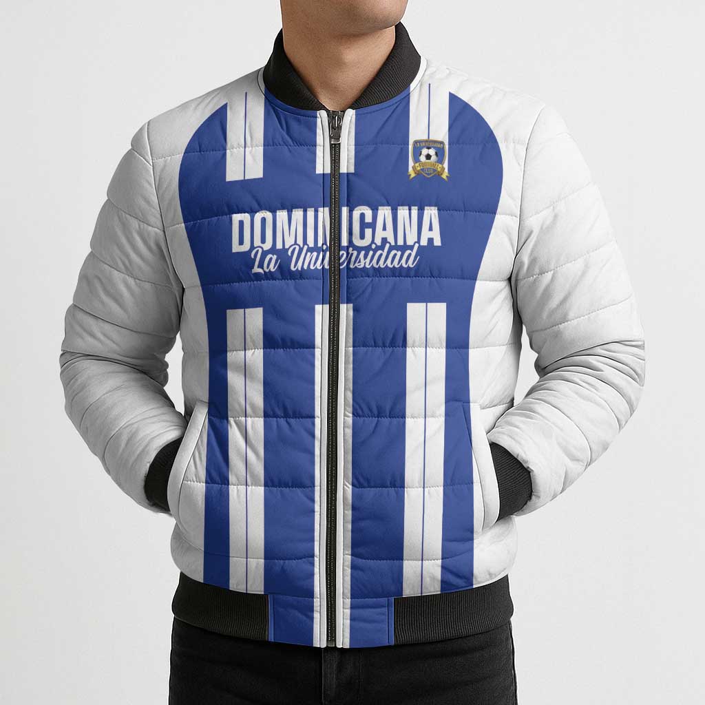 Universidad Dominican Republic Football Custom Bomber Puffer Jacket 2025 Go Champions - Wonder Print Shop