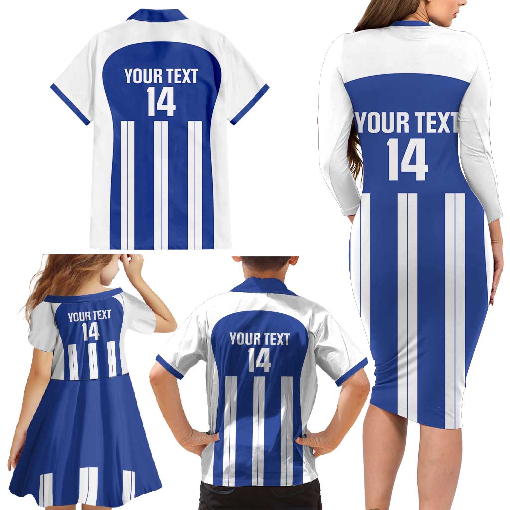 Universidad Dominican Republic Football Custom Family Matching Long Sleeve Bodycon Dress and Hawaiian Shirt 2025 Go Champions - Wonder Print Shop