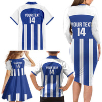 Universidad Dominican Republic Football Custom Family Matching Long Sleeve Bodycon Dress and Hawaiian Shirt 2025 Go Champions - Wonder Print Shop
