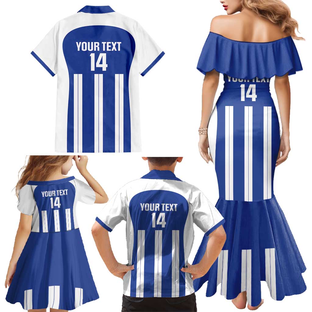 Universidad Dominican Republic Football Custom Family Matching Mermaid Dress and Hawaiian Shirt 2025 Go Champions - Wonder Print Shop