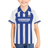 Universidad Dominican Republic Football Custom Family Matching Off The Shoulder Long Sleeve Dress and Hawaiian Shirt 2025 Go Champions - Wonder Print Shop