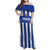 Universidad Dominican Republic Football Custom Family Matching Off Shoulder Maxi Dress and Hawaiian Shirt 2025 Go Champions - Wonder Print Shop