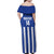 Universidad Dominican Republic Football Custom Family Matching Off Shoulder Maxi Dress and Hawaiian Shirt 2025 Go Champions - Wonder Print Shop