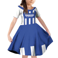 Universidad Dominican Republic Football Custom Family Matching Off Shoulder Short Dress and Hawaiian Shirt 2025 Go Champions - Wonder Print Shop