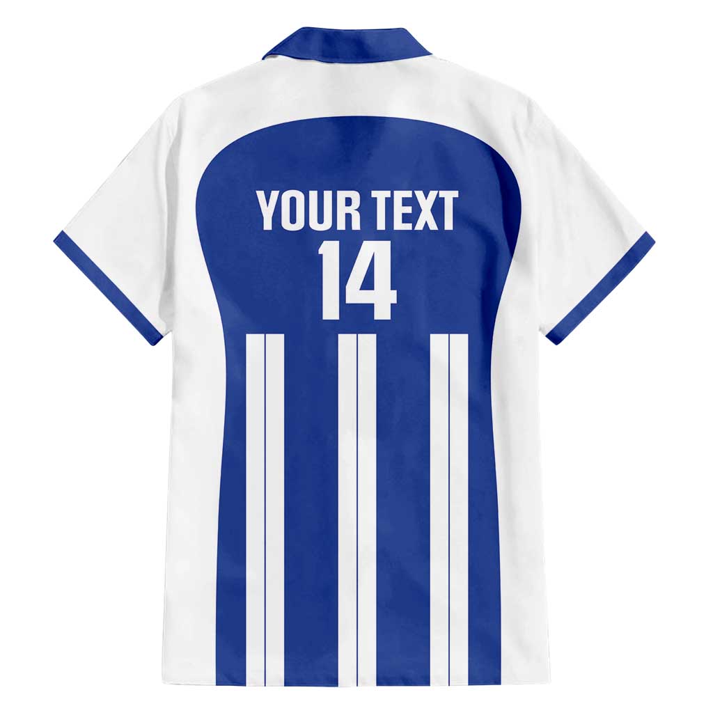 Universidad Dominican Republic Football Custom Family Matching Off Shoulder Short Dress and Hawaiian Shirt 2025 Go Champions - Wonder Print Shop