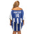 Universidad Dominican Republic Football Custom Family Matching Off Shoulder Short Dress and Hawaiian Shirt 2025 Go Champions - Wonder Print Shop