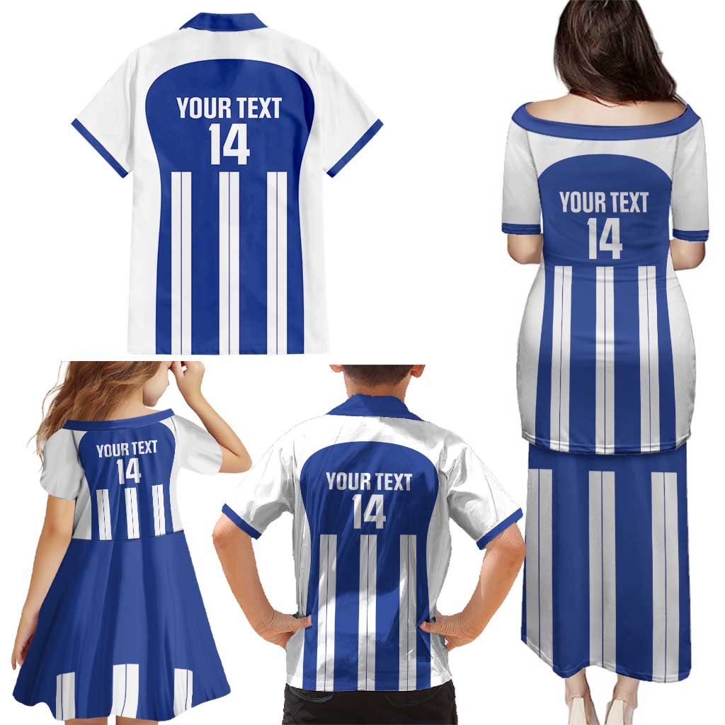 Universidad Dominican Republic Football Custom Family Matching Puletasi and Hawaiian Shirt 2025 Go Champions - Wonder Print Shop