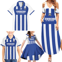 Universidad Dominican Republic Football Custom Family Matching Summer Maxi Dress and Hawaiian Shirt 2025 Go Champions - Wonder Print Shop
