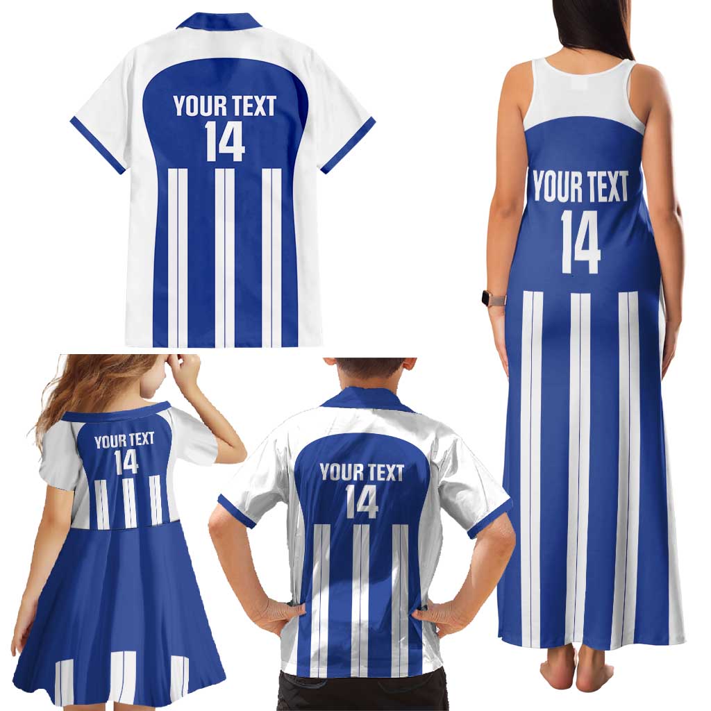 Universidad Dominican Republic Football Custom Family Matching Tank Maxi Dress and Hawaiian Shirt 2025 Go Champions - Wonder Print Shop