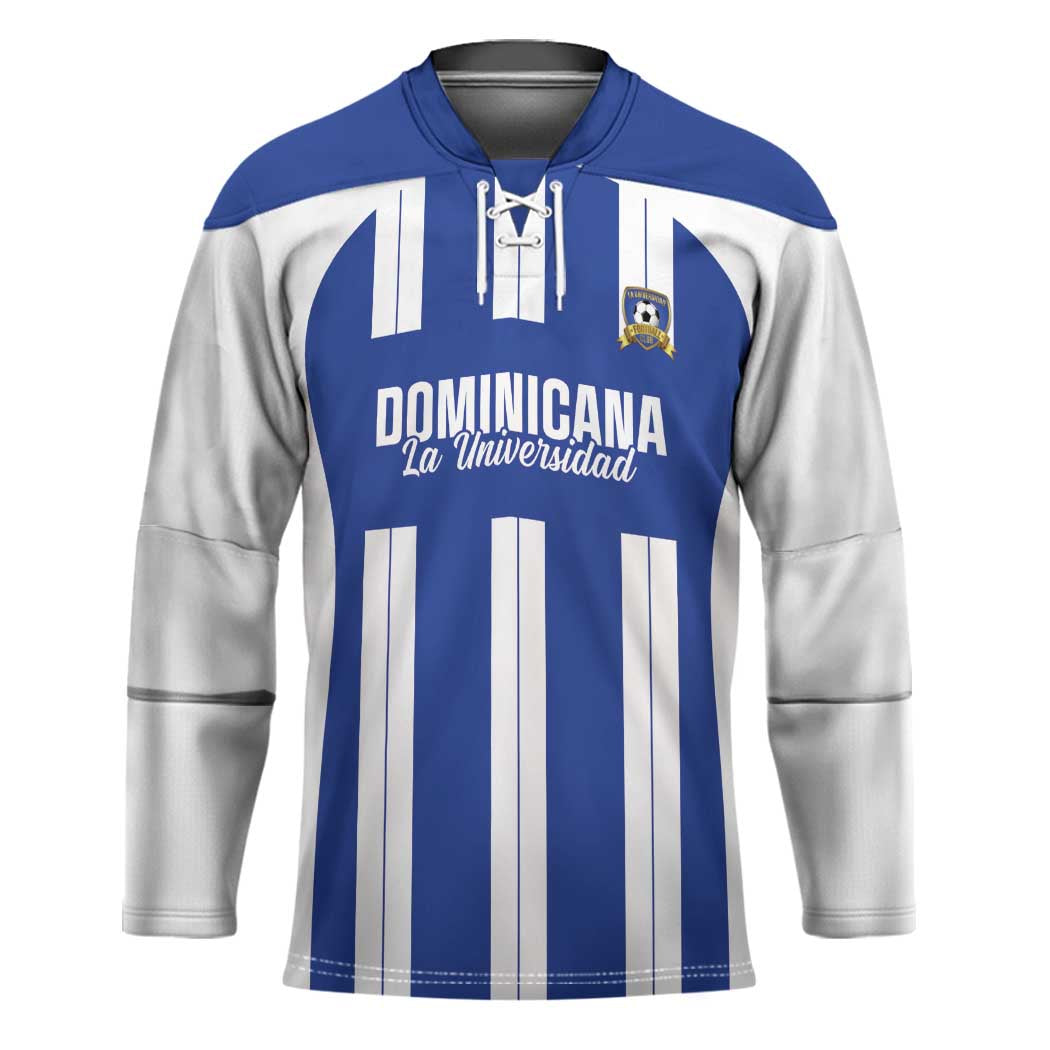 Universidad Dominican Republic Football Custom Hockey Jersey 2025 Go Champions - Wonder Print Shop