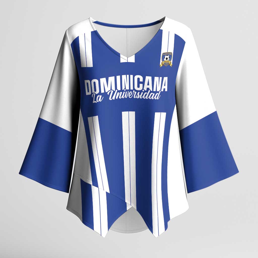 Universidad Dominican Republic Football Custom Kimono Sleeve Blouse 2025 Go Champions - Wonder Print Shop