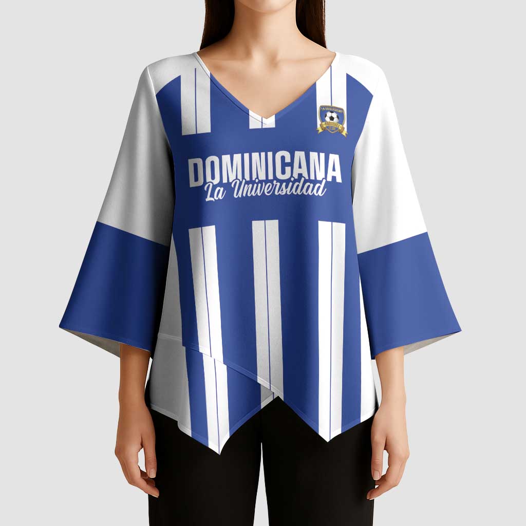 Universidad Dominican Republic Football Custom Kimono Sleeve Blouse 2025 Go Champions - Wonder Print Shop