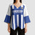 Universidad Dominican Republic Football Custom Kimono Sleeve Blouse 2025 Go Champions - Wonder Print Shop