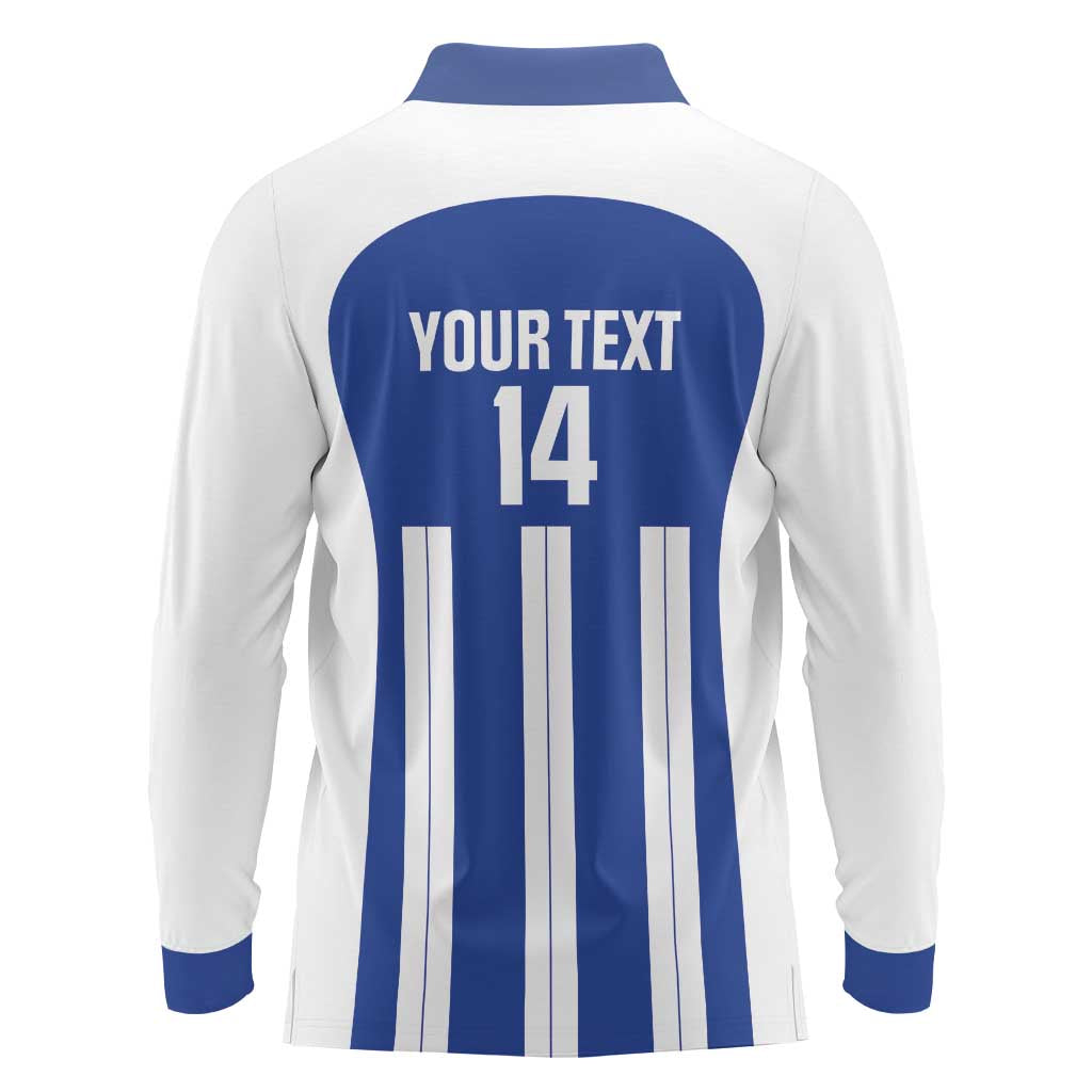 Universidad Dominican Republic Football Custom Long Sleeve Polo Shirt 2025 Go Champions - Wonder Print Shop