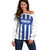 Universidad Dominican Republic Football Custom Off Shoulder Sweater 2025 Go Champions - Wonder Print Shop