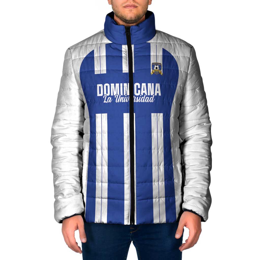 Universidad Dominican Republic Football Custom Padded Jacket 2025 Go Champions - Wonder Print Shop