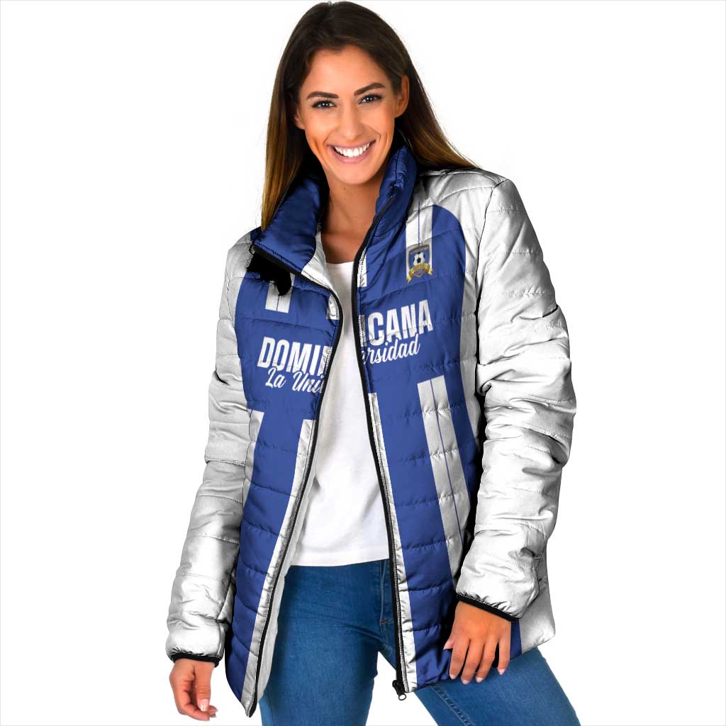 Universidad Dominican Republic Football Custom Padded Jacket 2025 Go Champions - Wonder Print Shop