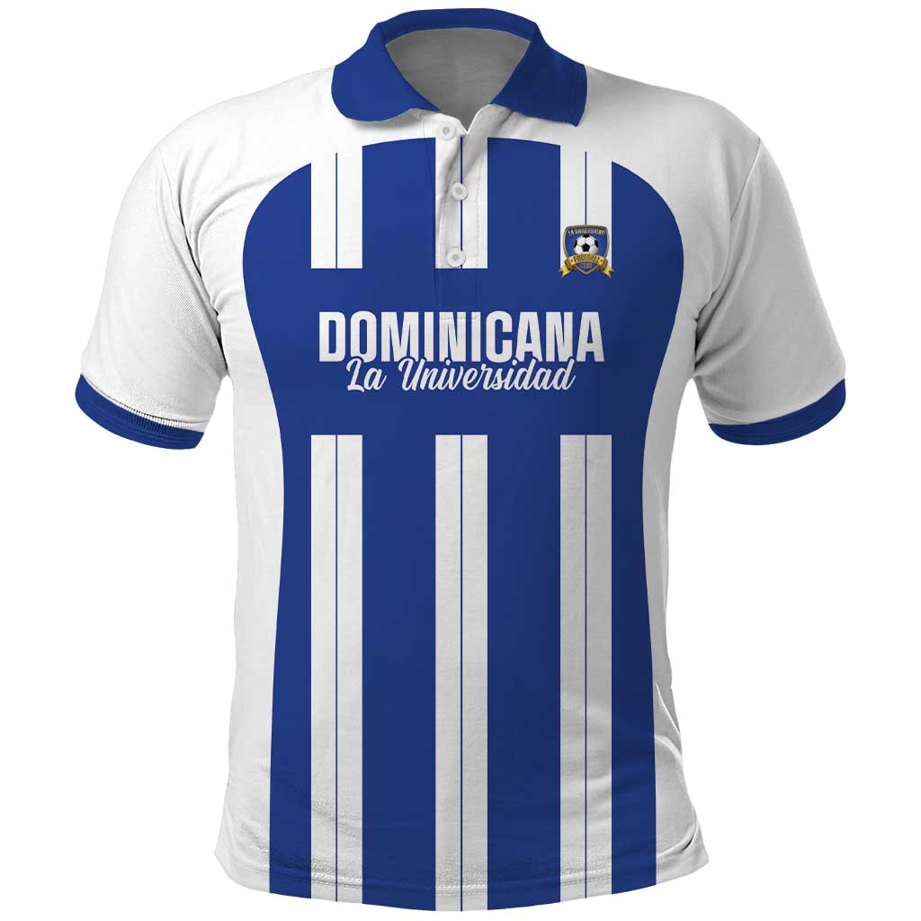 Universidad Dominican Republic Football Custom Polo Shirt 2025 Go Champions - Wonder Print Shop