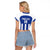 Universidad Dominican Republic Football Custom Raglan Cropped T Shirt 2025 Go Champions - Wonder Print Shop