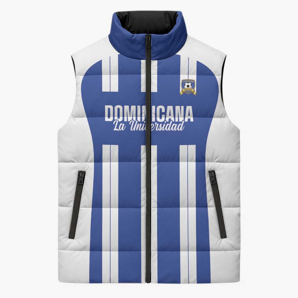 Universidad Dominican Republic Football Custom Sleeveless Puffer Jacket 2025 Go Champions - Wonder Print Shop