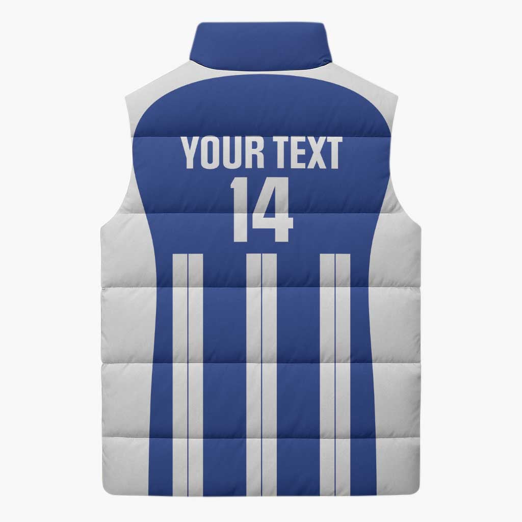 Universidad Dominican Republic Football Custom Sleeveless Puffer Jacket 2025 Go Champions - Wonder Print Shop