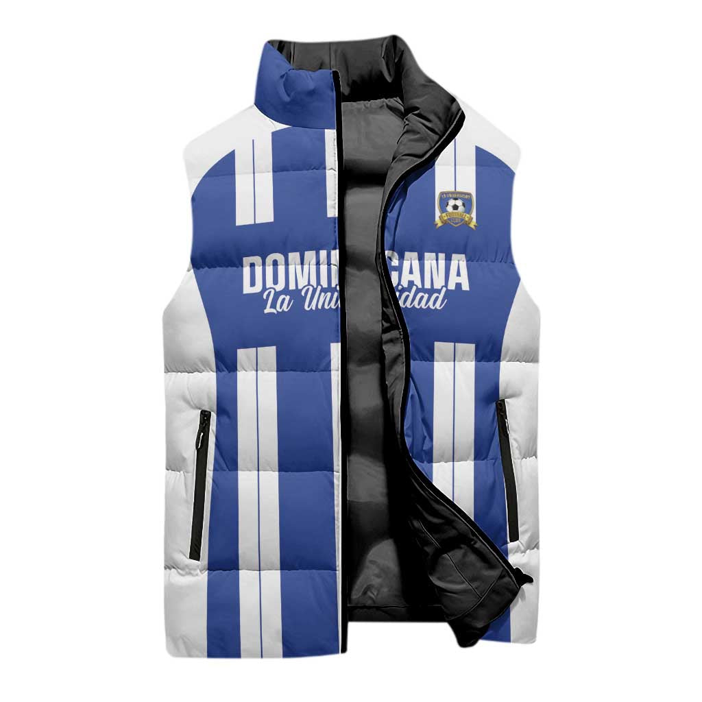 Universidad Dominican Republic Football Custom Sleeveless Puffer Jacket 2025 Go Champions - Wonder Print Shop
