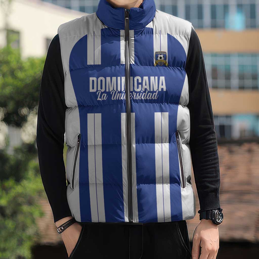 Universidad Dominican Republic Football Custom Sleeveless Puffer Jacket 2025 Go Champions - Wonder Print Shop