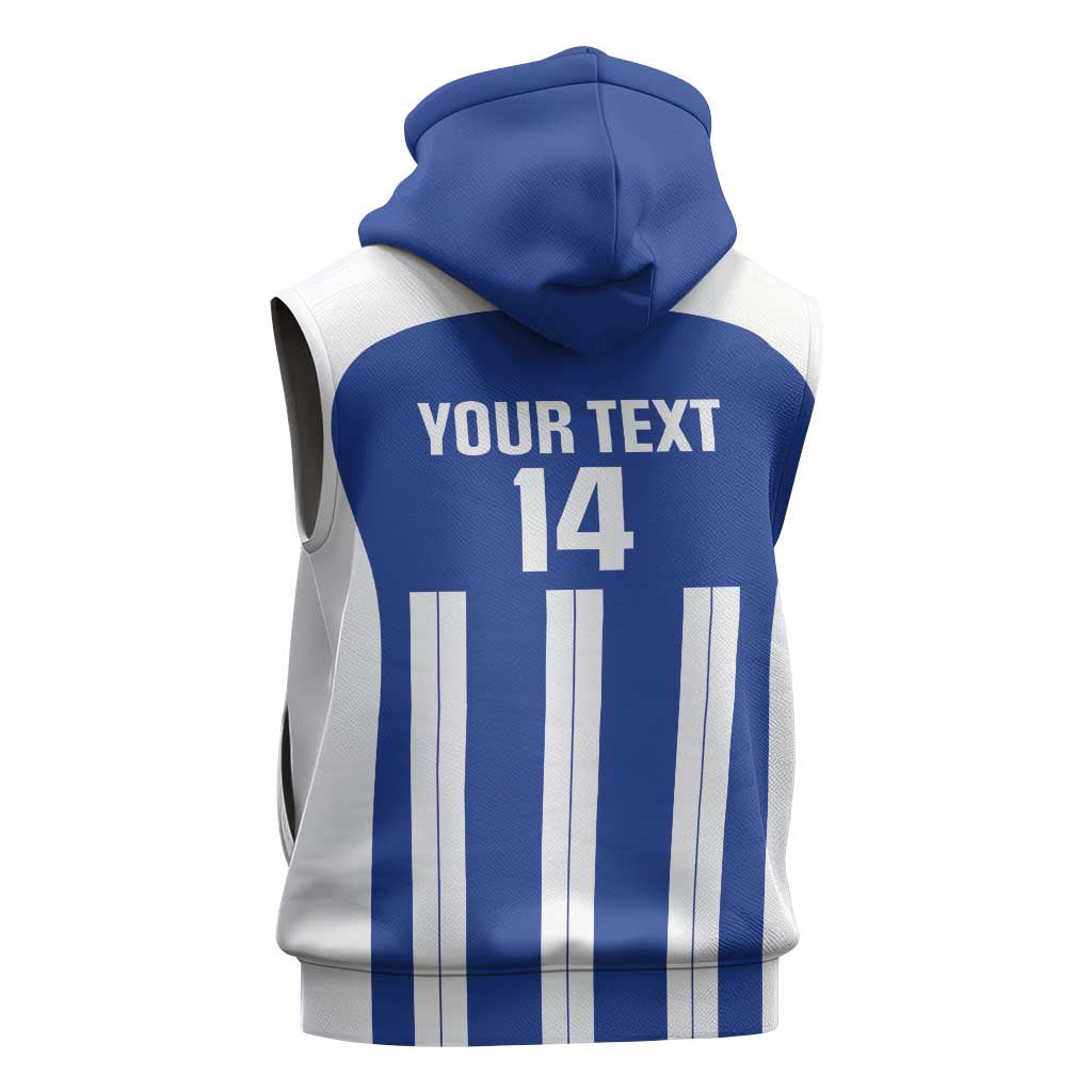 Universidad Dominican Republic Football Custom Sleeveless Zip Hoodie 2025 Go Champions - Wonder Print Shop