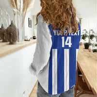 Universidad Dominican Republic Football Custom Women Casual Shirt 2025 Go Champions - Wonder Print Shop