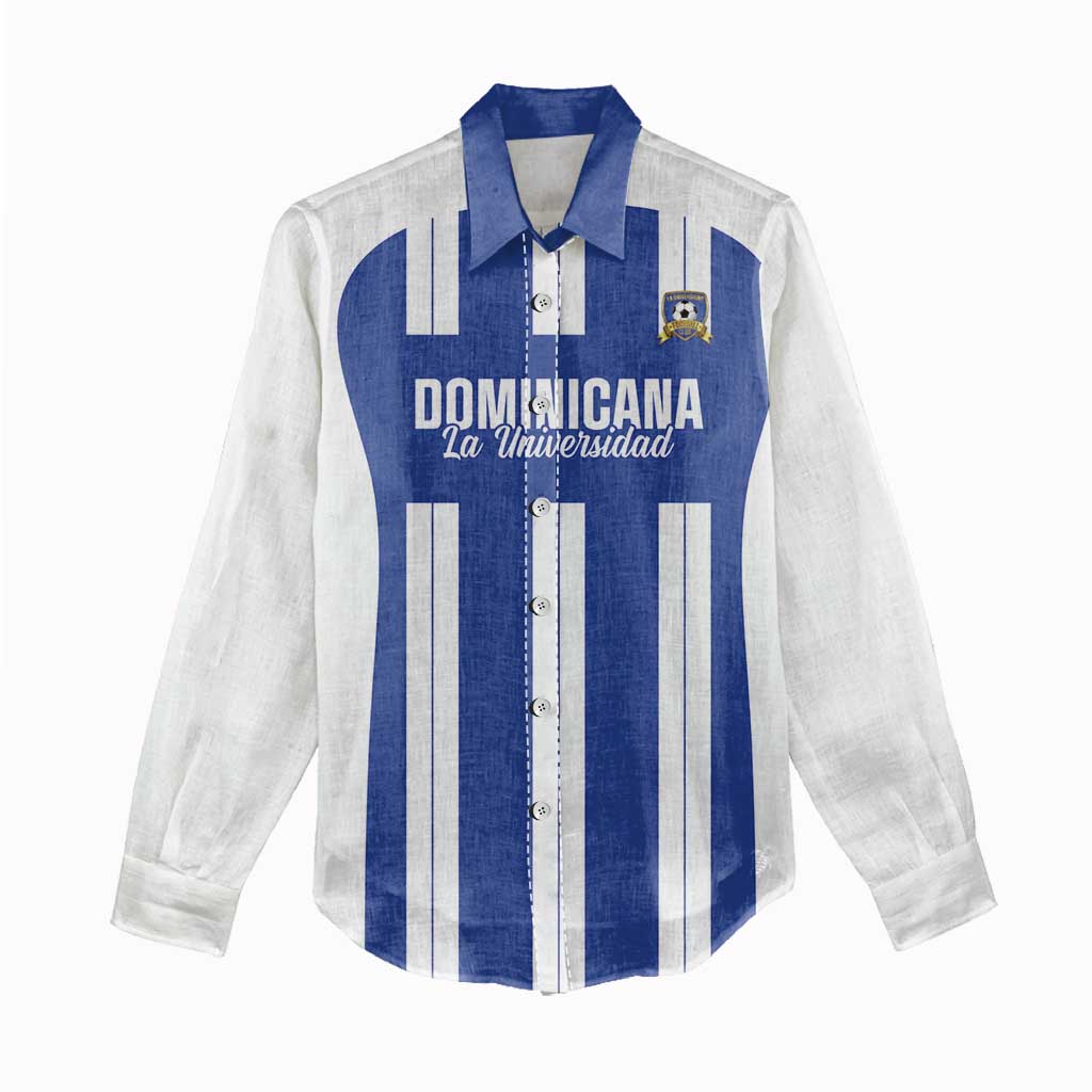Universidad Dominican Republic Football Custom Women Casual Shirt 2025 Go Champions - Wonder Print Shop