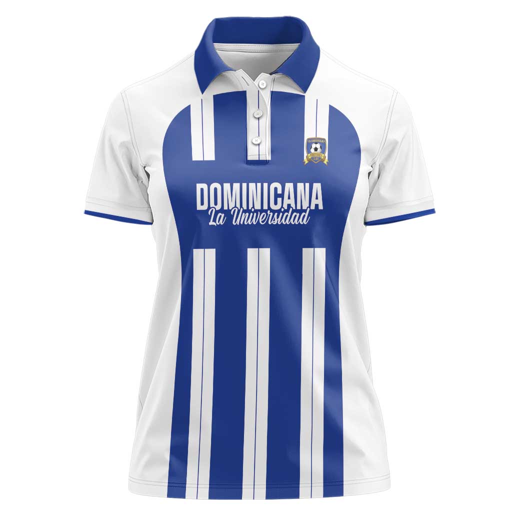 Universidad Dominican Republic Football Custom Women Polo Shirt 2025 Go Champions - Wonder Print Shop