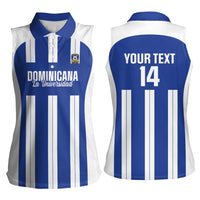 Universidad Dominican Republic Football Custom Women Sleeveless Polo Shirt 2025 Go Champions - Wonder Print Shop