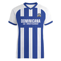 Universidad Dominican Republic Football Custom Women V-Neck T-Shirt 2025 Go Champions - Wonder Print Shop