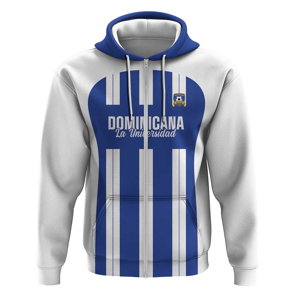 Universidad Dominican Republic Football Custom Zip Hoodie 2025 Go Champions - Wonder Print Shop