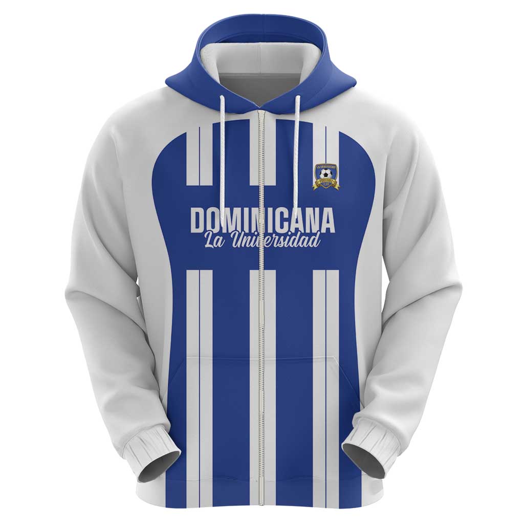 Universidad Dominican Republic Football Custom Zip Hoodie 2025 Go Champions - Wonder Print Shop