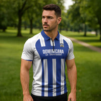 Universidad Dominican Republic Football Custom Zipper Polo Shirt 2025 Go Champions - Wonder Print Shop