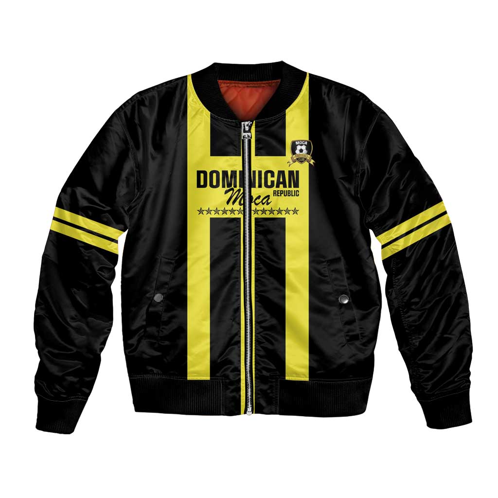 Moca Dominican Republic Football Custom Bomber Jacket 2025 Come On The Cradle - Wonder Print Shop