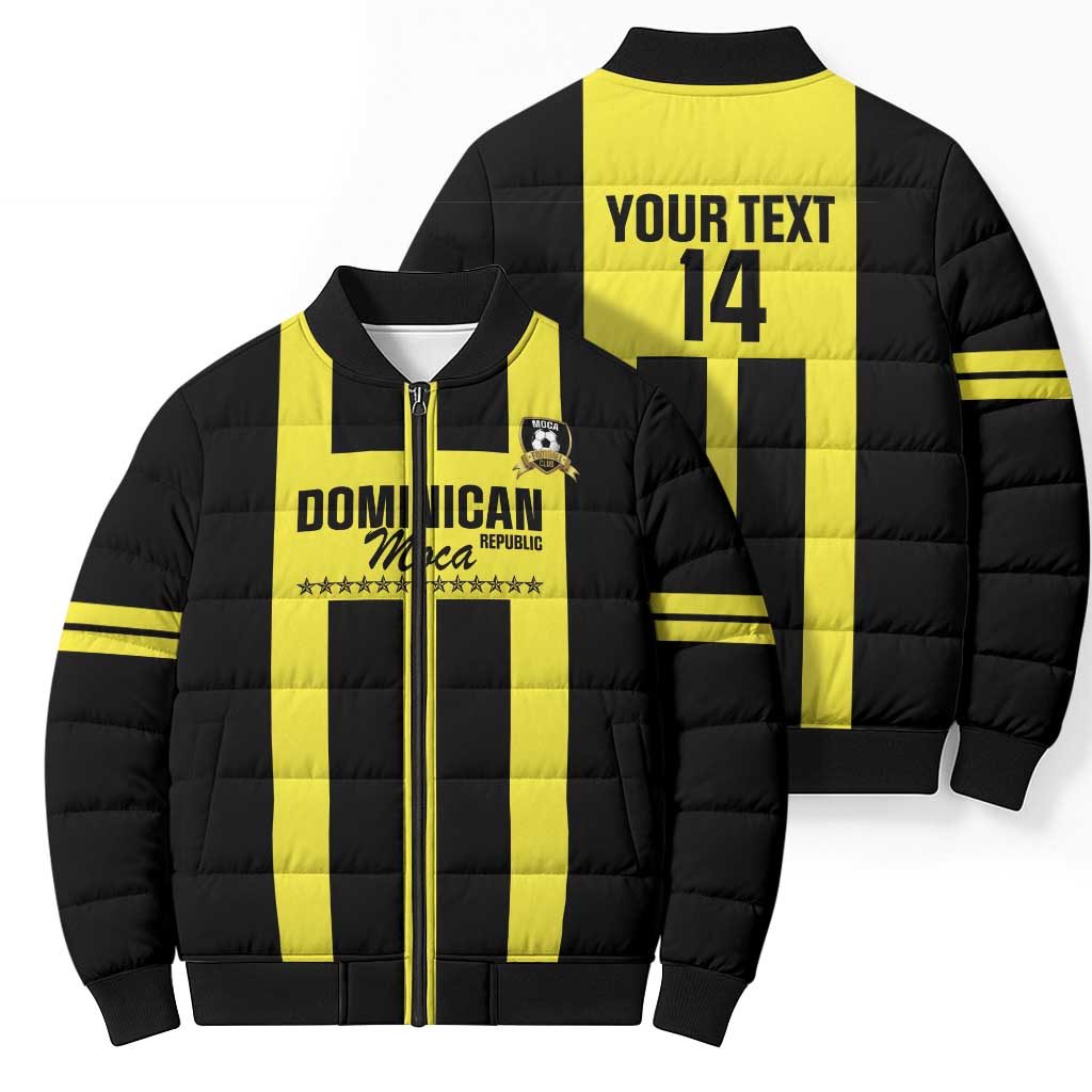 Moca Dominican Republic Football Custom Bomber Puffer Jacket 2025 Come On The Cradle - Wonder Print Shop
