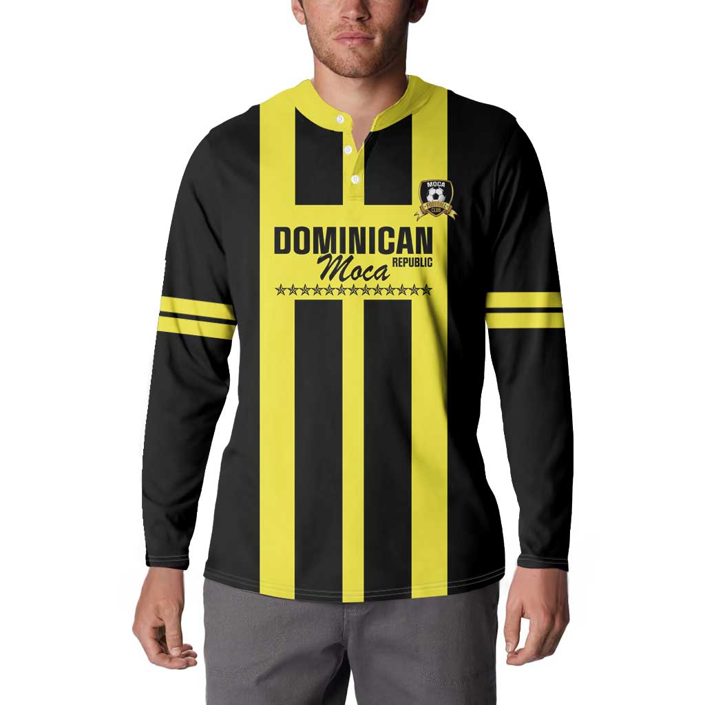 Moca Dominican Republic Football Custom Button Sweatshirt 2025 Come On The Cradle - Wonder Print Shop
