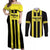 Moca Dominican Republic Football Custom Couples Matching Off Shoulder Maxi Dress and Long Sleeve Button Shirt 2025 Come On The Cradle - Wonder Print Shop