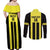 Moca Dominican Republic Football Custom Couples Matching Off Shoulder Maxi Dress and Long Sleeve Button Shirt 2025 Come On The Cradle - Wonder Print Shop