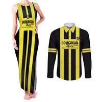 Moca Dominican Republic Football Custom Couples Matching Tank Maxi Dress and Long Sleeve Button Shirt 2025 Come On The Cradle - Wonder Print Shop