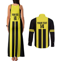 Moca Dominican Republic Football Custom Couples Matching Tank Maxi Dress and Long Sleeve Button Shirt 2025 Come On The Cradle - Wonder Print Shop