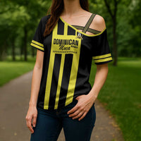 Moca Dominican Republic Football Custom Cross Shoulder Shirt 2025 Come On The Cradle - Wonder Print Shop