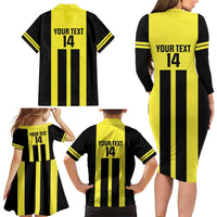 Moca Dominican Republic Football Custom Family Matching Long Sleeve Bodycon Dress and Hawaiian Shirt 2025 Come On The Cradle - Wonder Print Shop