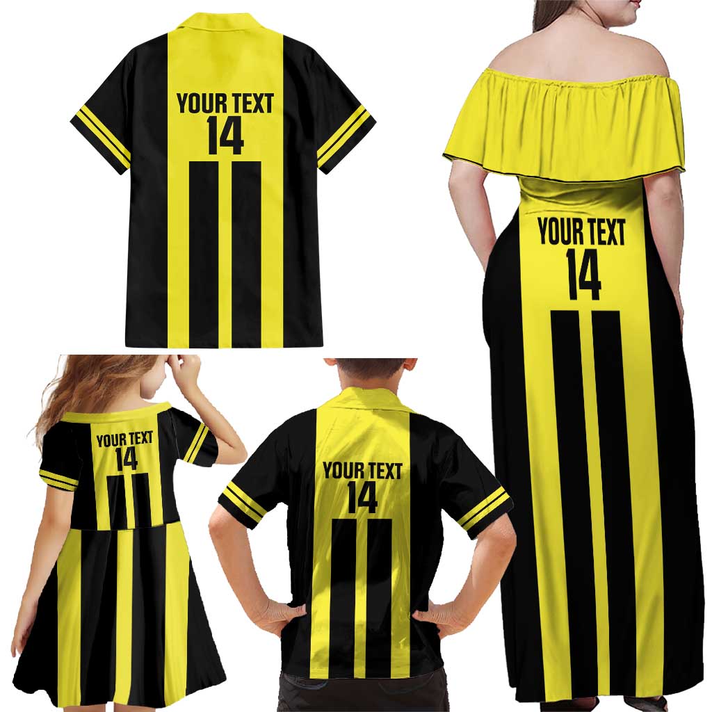Moca Dominican Republic Football Custom Family Matching Off Shoulder Maxi Dress and Hawaiian Shirt 2025 Come On The Cradle - Wonder Print Shop